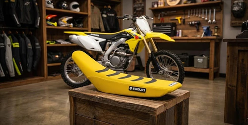 Funda Asiento Grip Amarillo Negro Suzuki Rmx 250 Y Rmx 450 Amarillo