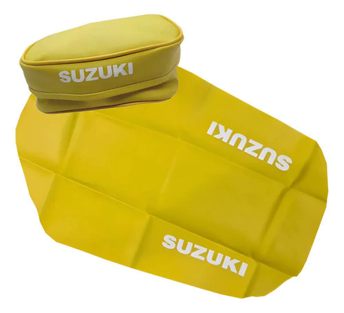 Funda Asiento Tapizado + Bolso Suzuki Dr250 Dr350 Amarillo Amarillo
