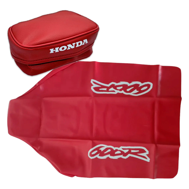 Funda de asiento + Bolso porta herramientas (Cartuchera) para Honda XR600R / XR 600 1995 - Rojo