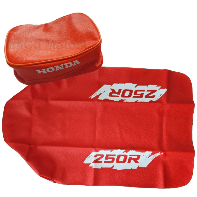 Funda de asiento + Bolso porta herramientas para Honda XR250R / XR 250 1991 - Color Naranja