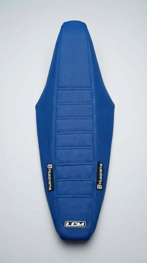 Funda de Asiento LCM Grip Azul para Husqvarna TX, TE, FE y FC 2016-2019 - Máximo Agarre y Durabilidad