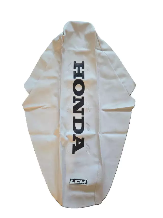 Funda de asiento Ultragrip para Honda XR600R XR 600R, 1988 - 2000, LCM, Color Blanco, Diseño E18
