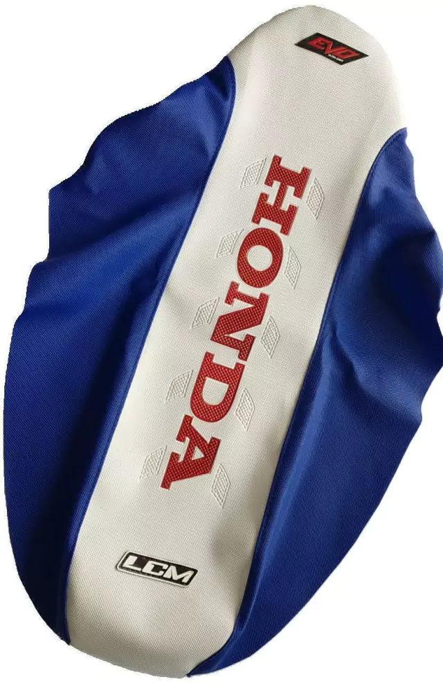 Funda de asiento Ultragrip para Honda XR600R XR 600R, 1988 - 2000, LCM, Color Blanco, Diseño E19