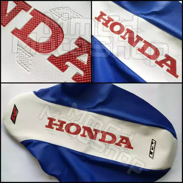 Funda de asiento Ultragrip para Honda XR650L XR 650L, todos los años, LCM, Color Blanco, Diseño E19