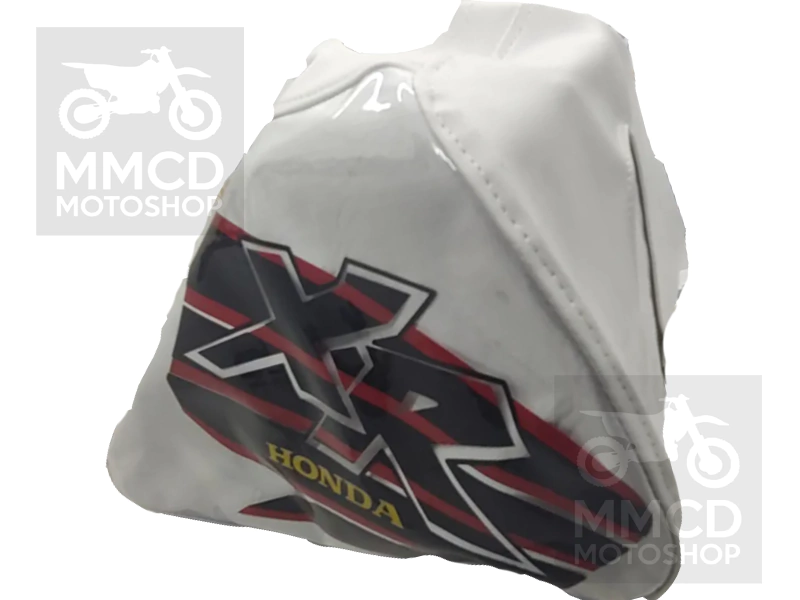 Funda de Tanque para Honda XR600R XR600 (1990 al 2000) - Diseño 1999 Blanco con Logo Rojo y negro - (copia) - (copia)