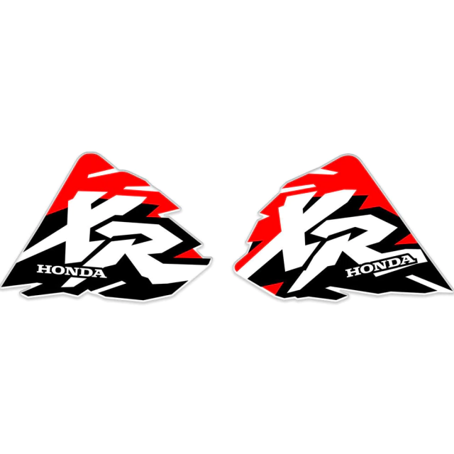 XR100R 1997 Gráficas Calcos Tanque XR100 Microperforadas Rojo Negro