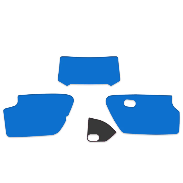 Gráficas Laterales y Porta Farol para Honda XR250L / XR 250L (1990-1995) - Azul Claro - Vinilo Laminado Moldeable