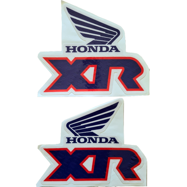 Gráficas Tanque para Honda XR600R simil 1991 Microperforados - azul rojo
