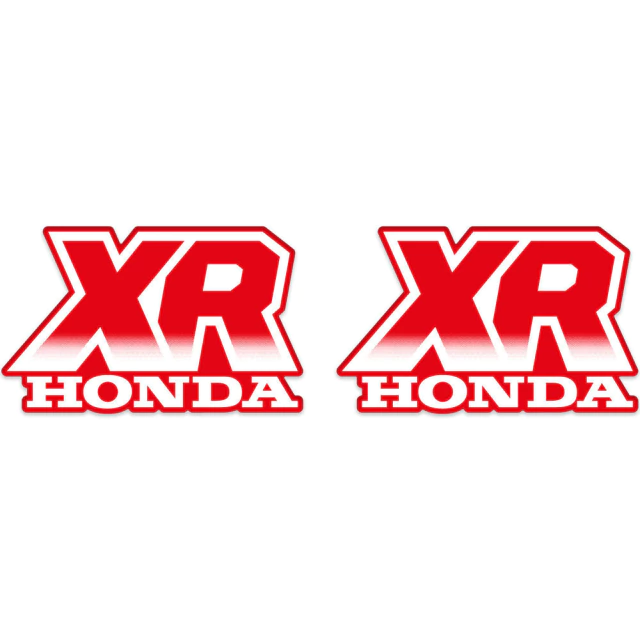 Gráficas tanque Premium para Honda XR250R / XR 250R / XR250 - Modelo 1987 - Vinilo laminado grueso - color ROJO Y BLANCO