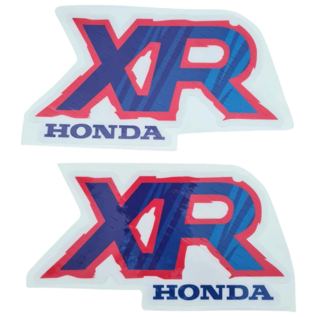 Gráficas tanque Premium para Honda XR250R / XR 250R y XR250L / XR 250L- Modelo 1992 - Vinilo laminado grueso AZUL Y ROJO