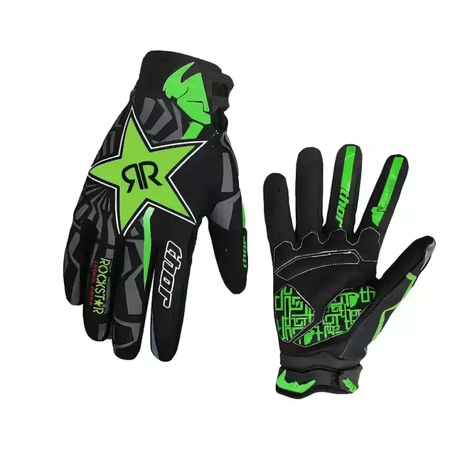 Guantes Moto Motocross Thor Negro Gris Unisex Antideslizante Negro | Verde Xl (9.5cm - 10.5cm) - (copia)