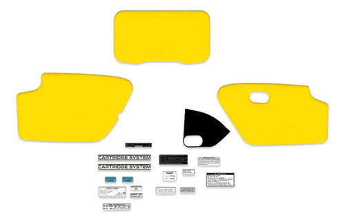 Honda Xr600 Xr 600 1986 Calcos Amarillos Cachas Advertencias plasticos