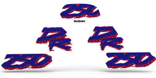 Kit Calcos Para Suzuki Dr250 Dr 250 Dr250 Azul Gloss 1993