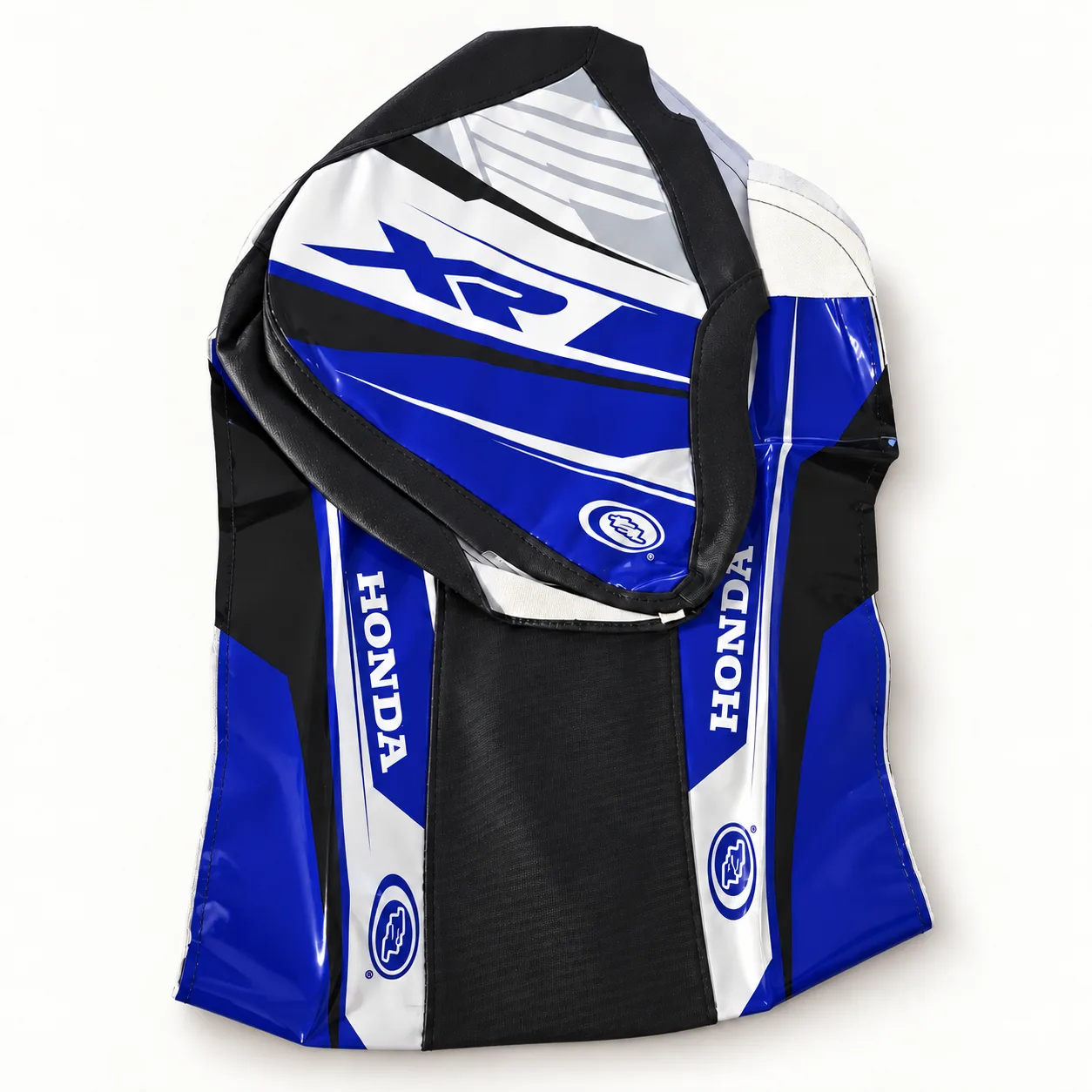 Kit funda de asiento y funda de tanque p/ Honda XR250R / XR250L 1988 - 1995 - Azul — foto 2