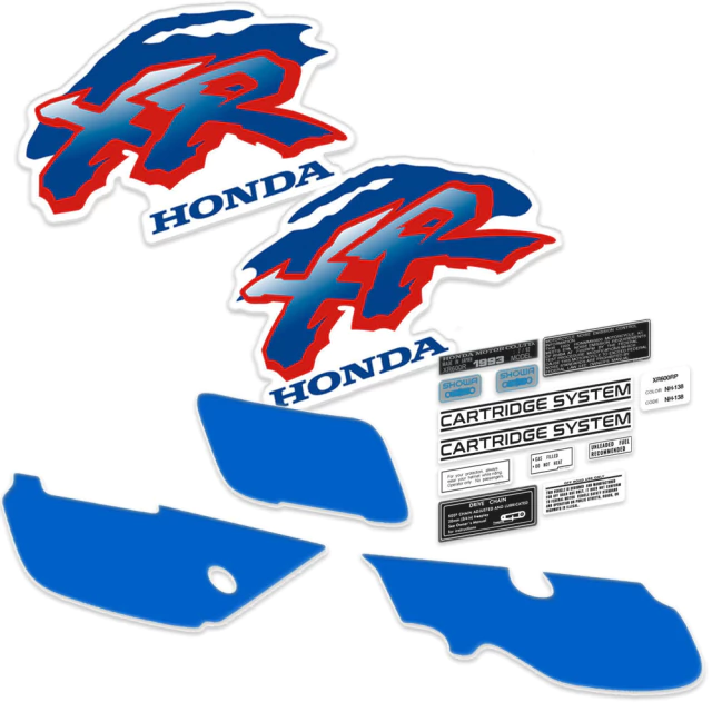 Kit Gráficas Premium para Honda XR600R / XR 600R / XR600 - Modelo 1993- Con Advertencias