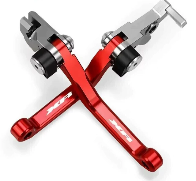 Manijas Palancas De Freno Y Embrague P/ Honda XR250 - XR400, rojo, 1996-2002