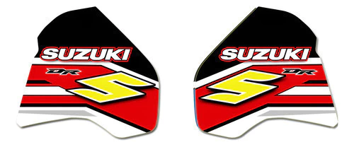Suzuki Dr350 Dr350 Calcos Gráficas Tanque Rojo Laminado Grue