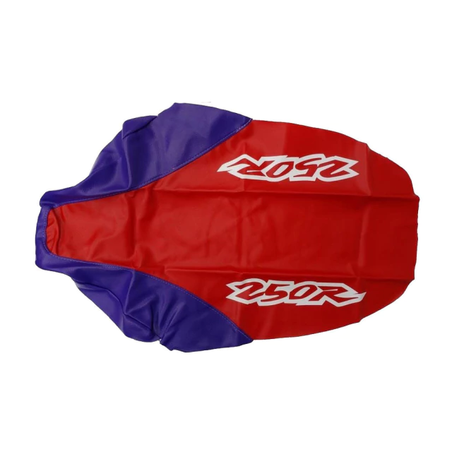 TAPIZADO FUNDA DE ASIENTO PARA HONDA XR250r - XR 250 - XR250 1996- CUERO SINTÉTICO ROJO - VIOLETA