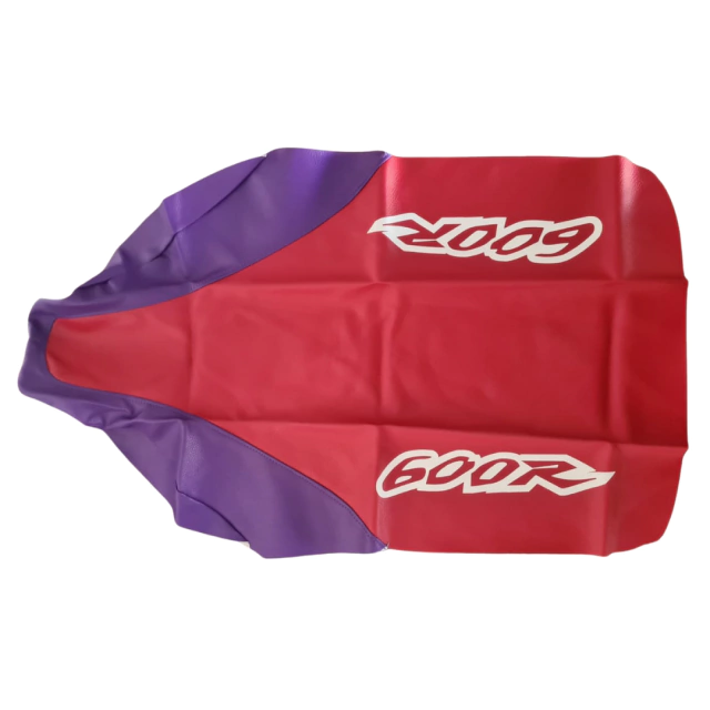 TAPIZADO FUNDA DE ASIENTO PARA HONDA XR600R XR 600 1996 - CUERO SINTÉTICO ROJO - VIOLETA