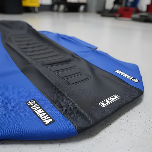 Yamaha Banshee 350 Azul Negro Funda Asiento Lcm Grip Negro